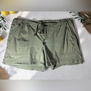 Merona Olive Drawstring Cargo Shorts